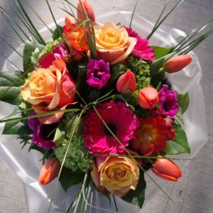 Bouquet of Hot pink and orange