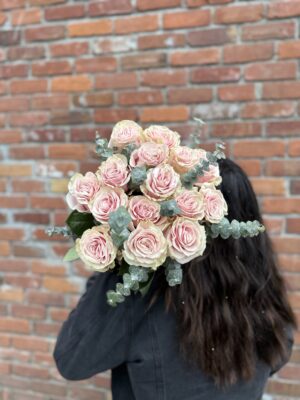 Blush Pink Rose Bouquet - Image 6