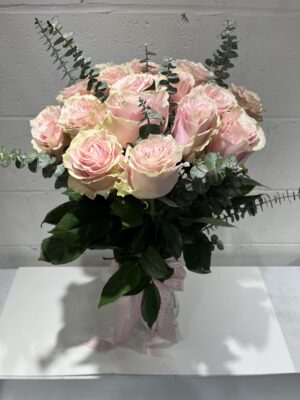 Blush Pink Rose Bouquet - Image 2