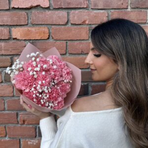 Pink Carnations and Baby’s Breath